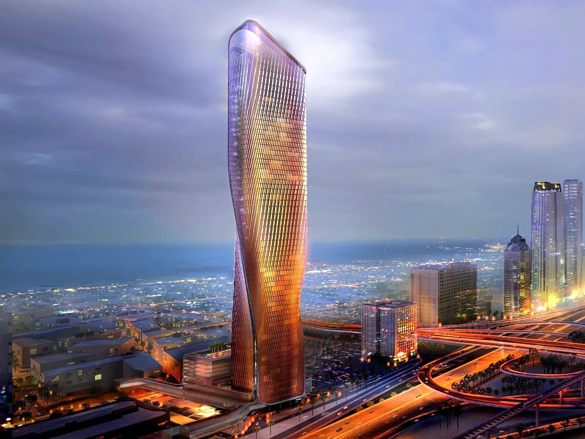 Wasl Tower, Dubai — 302-metre mixed-use tower with the world’s tallest ceramic facade